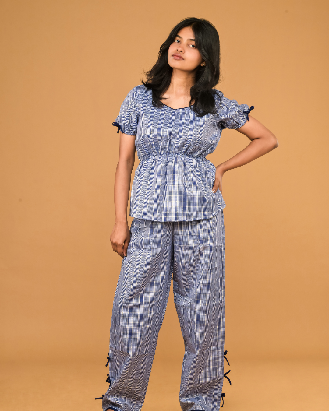 Deep Sea Check Pant Set