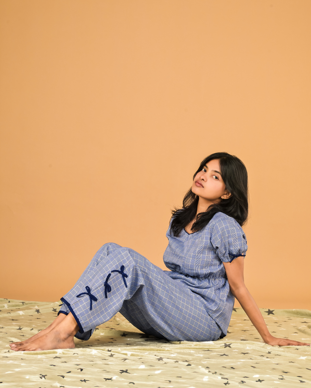 Deep Sea Check Pant Set