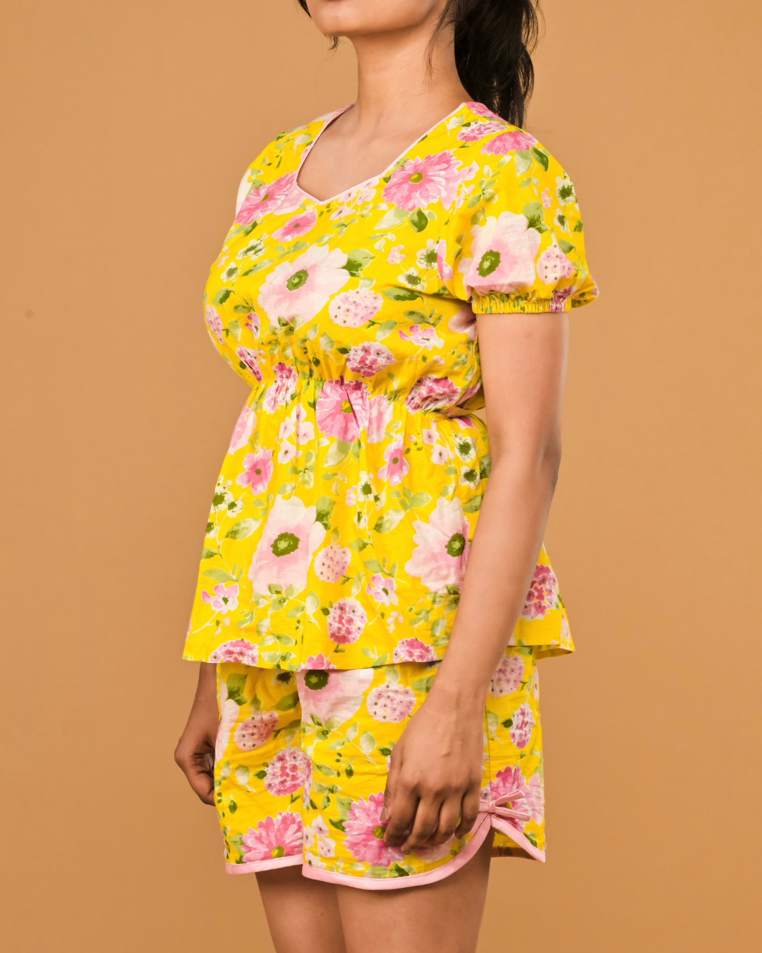 Golden Meadow Shorts Set